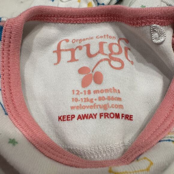 Frugi Rainbows & Star Constellations Zipper Pajamas - Picture 6 of 8